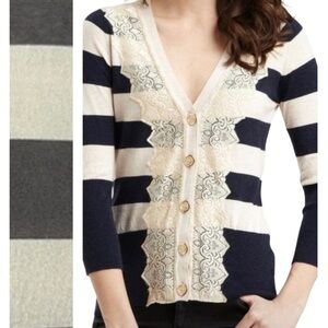 Anthropologie Pleione Striped Sweater